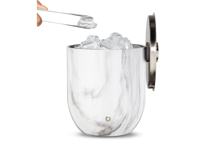 Stainless Steel Ice Bucket - Marble
