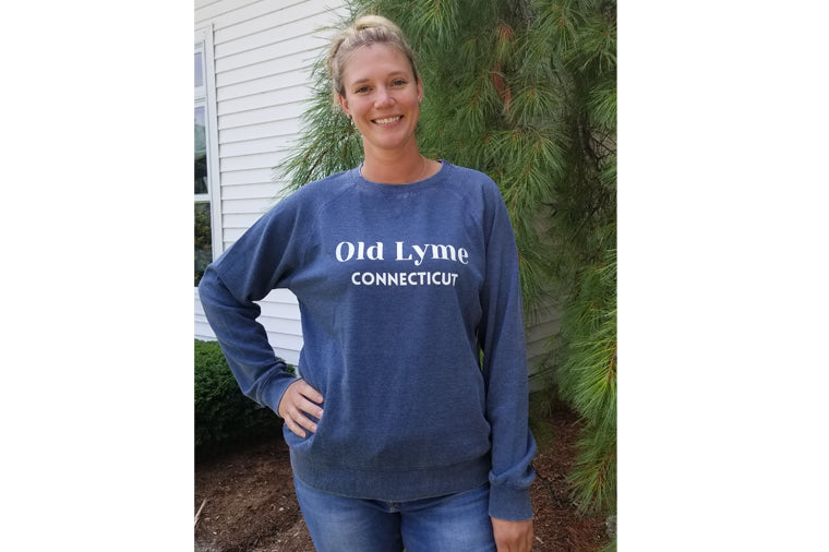 Indigo Vintage Fleece Unisex Crew, Old Lyme